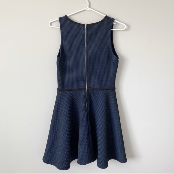 Black/Blue Perforated Dress - Picture 4 of 4